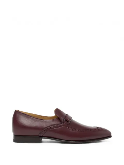 Scarosso Maude brogue loafers Red MAUDELOAFBURCALF