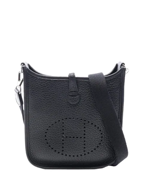 Hermès Pre-Owned 2022 Clemence Evelyne I 16 Amazone crossbody bag Black N0MHUOTG8WECT54B