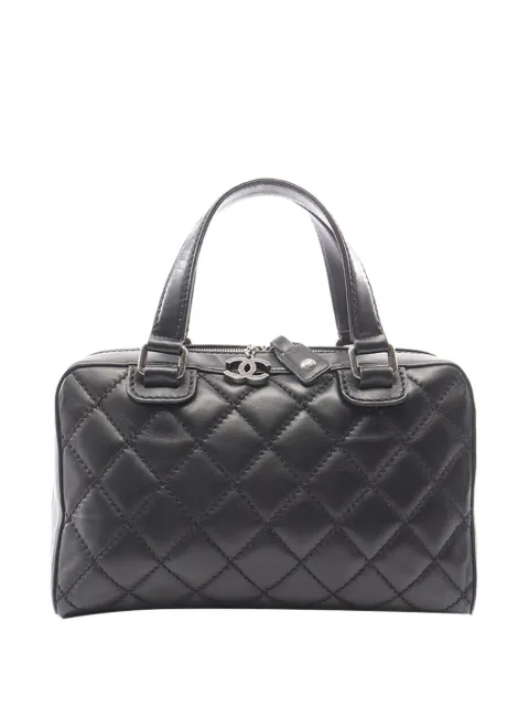 CHANEL Pre-Owned 2006-2008 CC Lambskin Wild Stitch handbag Black T1T3MFDN1O80OBQW