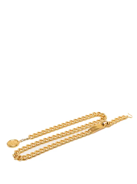 CHANEL Pre-Owned 1980-1990 CC Gold Plated 31 Rue Cambon Medallion Chain belt Gold 5JL59RYX2MYH9GVP