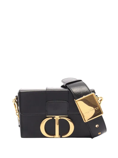 Christian Dior Pre-Owned 2018-2026 Leather 30 Montaigne Box Bag crossbody bag Black 4H2RYU29A3ZD71F6