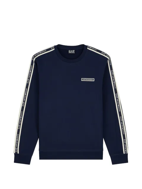 Ea7 Emporio Armani logo-tape sweatshirt Blue 7M002195AF10377