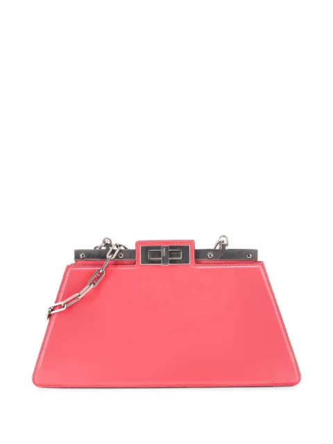 Fendi Pre-Owned Peekaboo Cut Bag Leather Medium shoulder bag Pink IO4FTNRR9RQGRYD5