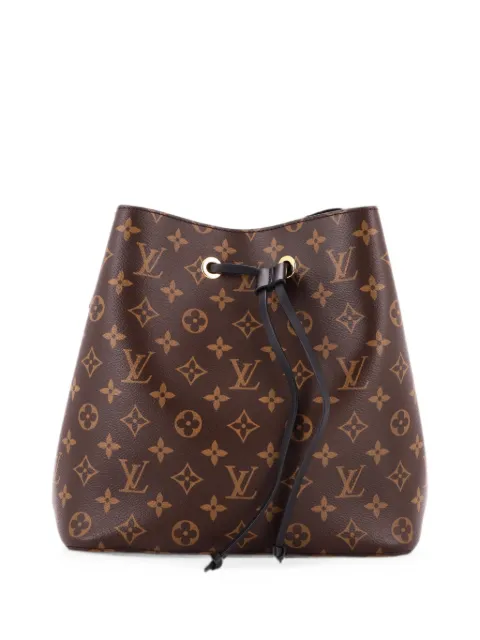 Louis Vuitton Pre-Owned NeoNoe Handbag Monogram Canvas with Leather MM bucket bag Brown X4NBHZ2X8RT9Y2LZ