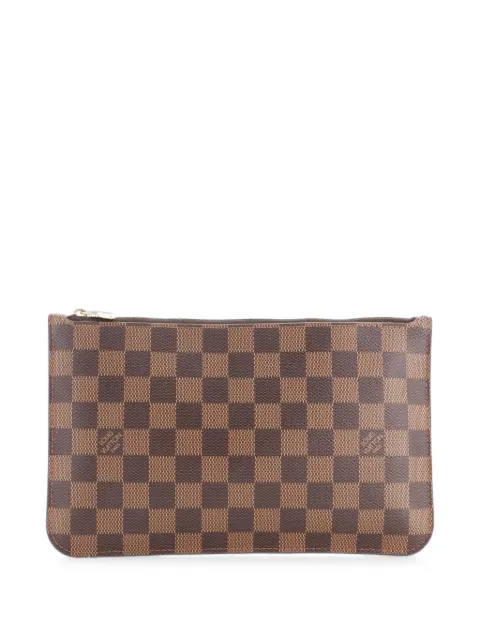 Louis Vuitton Pre-Owned Chain Wristlet Pochette Damier clutch bag Brown ZZI3XIS0GOJVB7NT