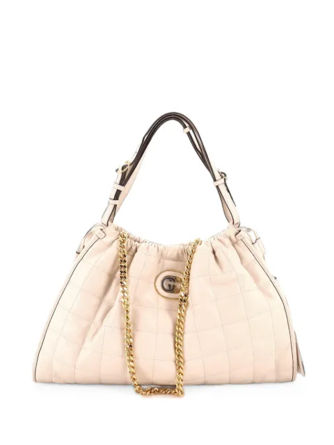 Gucci Pre-Owned Deco Matelasse Leather Medium tote bag White EYHNI7L699QDCYHE