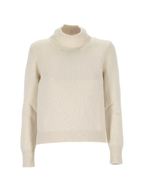 Gran Sasso high-neck virgin wool sweater White 13204