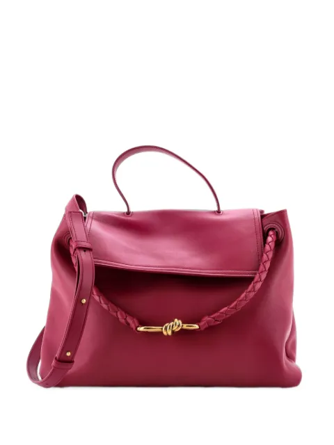 Bottega Veneta Pre-Owned Ciao Ciao Top Handle Bag Leather with Intrecciato Detail Medium satchel Pink 59DGC9CCBX2S334U