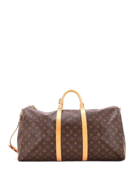 Louis Vuitton Pre-Owned Keepall Bandouliere Bag Monogram Canvas 55 travel bag Brown 5SQET3UZXH1FRNRI