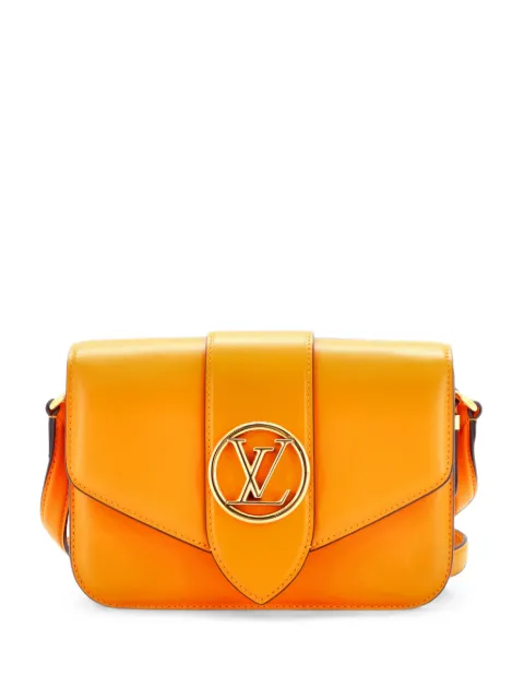 Louis Vuitton Pre-Owned LV Pont 9 Bag Leather crossbody bag Orange 67TVI6PO8RJ2YGNU
