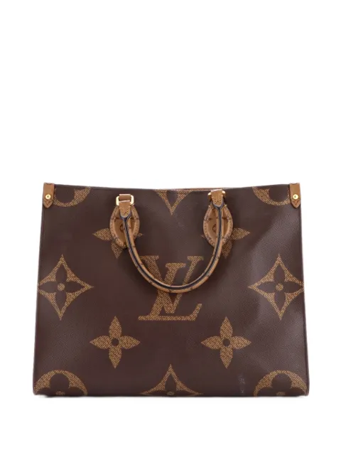Louis Vuitton Pre-Owned OnTheGo Tote Reverse Monogram Giant MM shoulder bag Brown P9H1WWIIF5FTUWUH