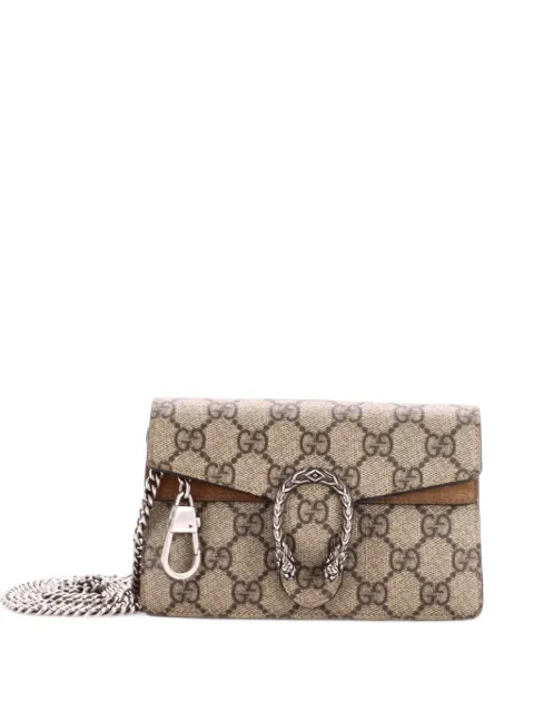 Gucci Pre-Owned Dionysus Bag GG Coated Canvas Super Mini crossbody bag Brown J4ST8V0SQGK775D8