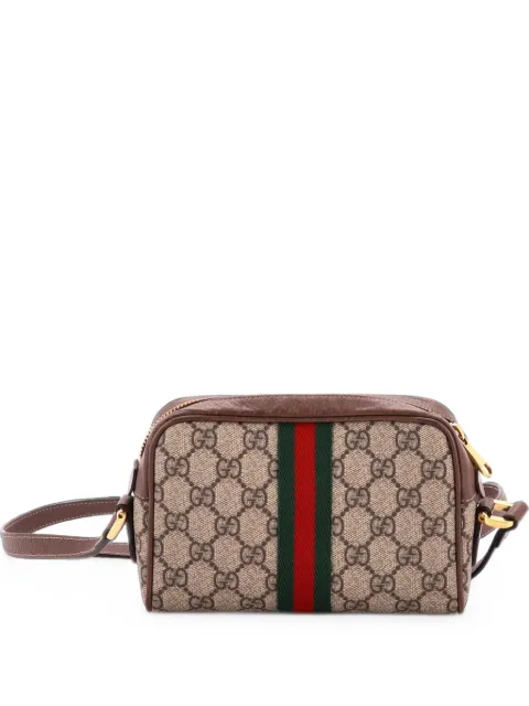Gucci Pre-Owned Ophidia Shoulder Bag GG Coated Canvas Mini crossbody bag Brown V0VYP2KLYOMEJQJQ