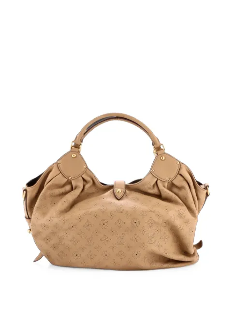 Louis Vuitton Pre-Owned XL Mahina Leather hobo bag Brown V31HMPKB7BC2IDV0