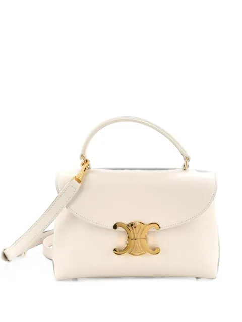 Celine Pre-Owned Nino Top Handle Bag Leather Teen satchel Neutrals AXM5IUSV023PEROC
