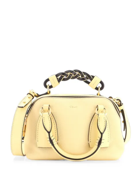 Chloé Pre-Owned Daria Bag Leather Small shoulder bag Yellow VNIF2ELR5S8UIVFN