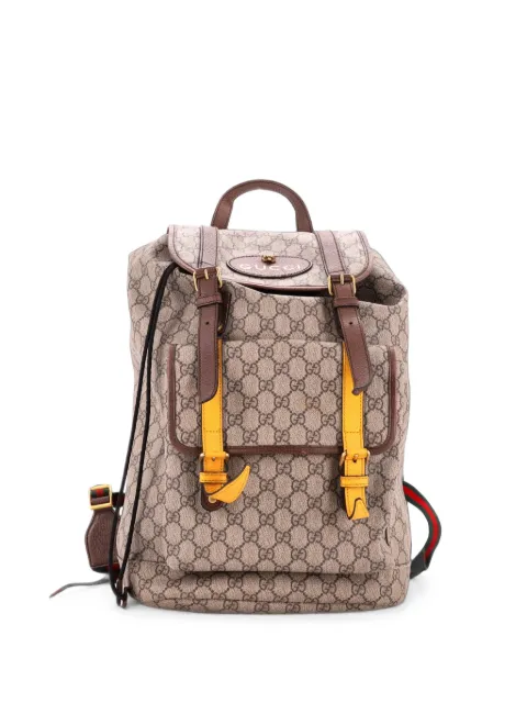 Gucci Pre-Owned Courrier Soft GG Coated Canvas Large backpack Brown TO3TUJBLZ8OYKIHU