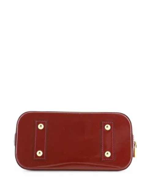 Louis Vuitton Pre-Owned Alma Handbag Monogram Vernis BB shoulder bag Red 6FVQFTSJTMV5A0ZW