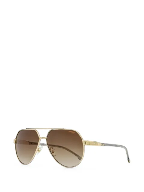 Carrera double-bridge pilot sunglasses Gold 206765