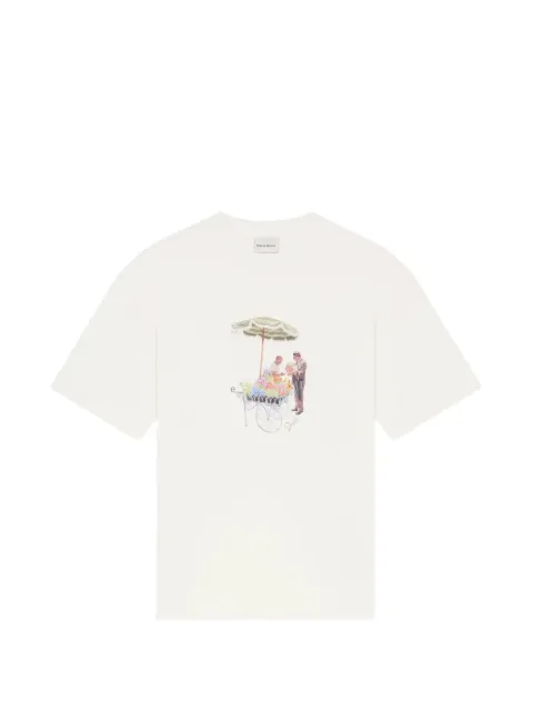 Drôle De Monsieur Fleuriste graphic-print T-shirt White SS26TS310