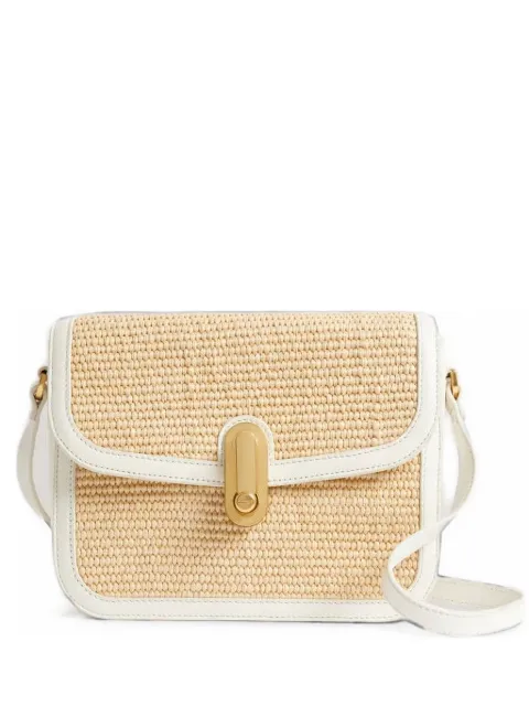 Ted Baker large Kkassia woven-design leather-trim belt bag Neutrals 280648ECRU