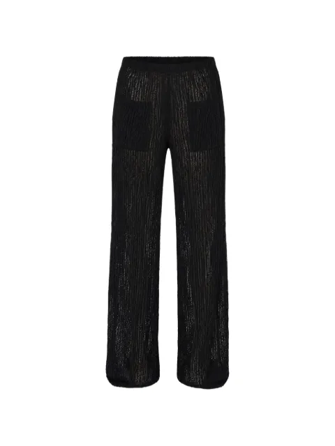 BANANA MOON Osmoze Beachsoul crochet-knit trousers Black OSMOZEBEACHSOUL