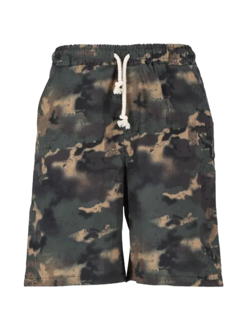 DISCLAIMER camouflage-print drawstring shorts Green 26EDS55478