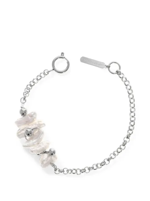 Justine Clenquet Sunny pearl bracelet Silver SUNNYBRACELETPALLADIUM