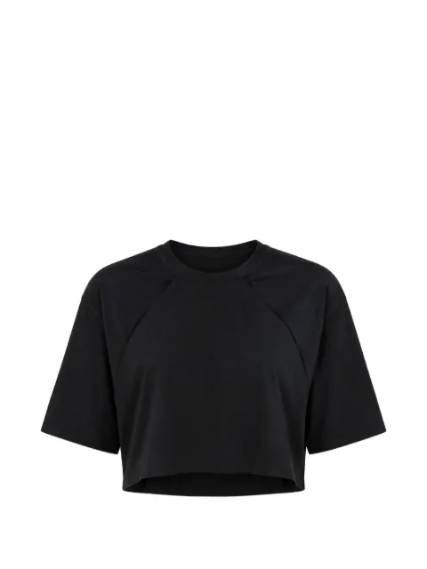 LITKOVSKA pleated cropped T-shirt Black T13MSS24