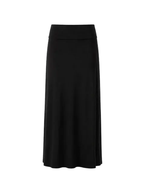 FRANK LYMAN slit-detail midi skirt Black 258009BLK