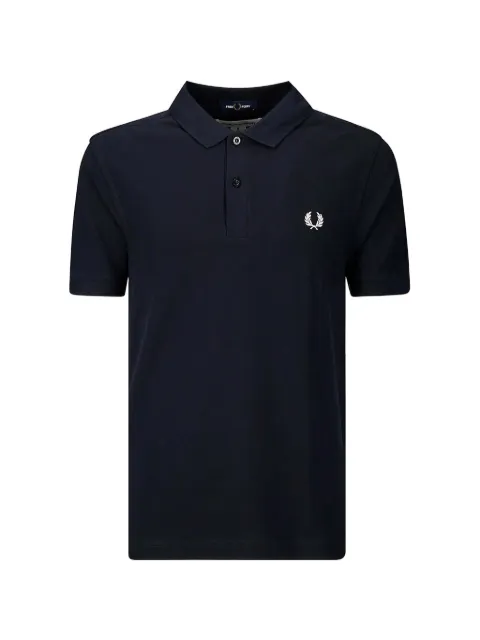 Comme des Garçons Homme slogan-print polo shirt Blue FNT501BW241NAVY