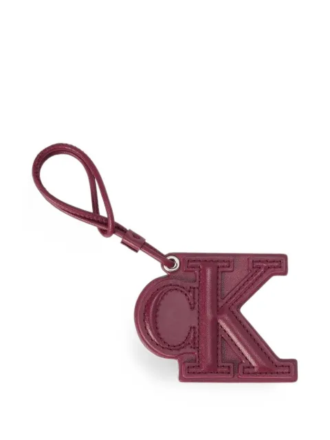 Calvin Klein monogram leather keyring Purple LV04F1191GZ1K