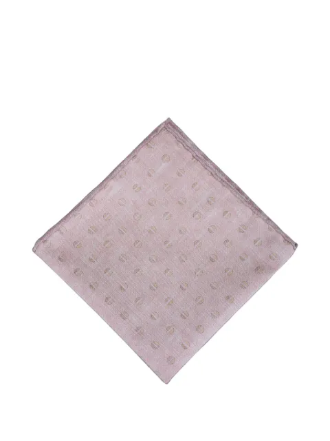 Paolo Albizzati polka-dot silk pocket square Pink PS7135
