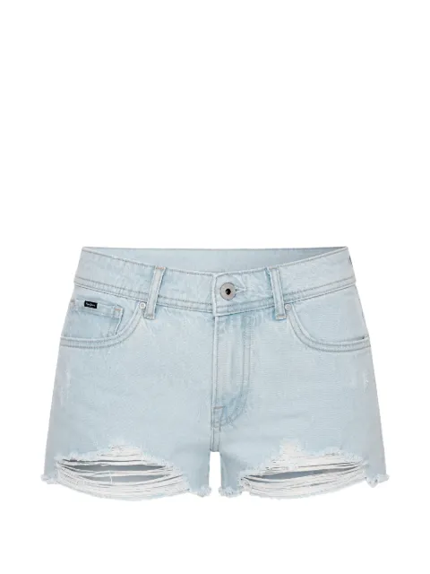 Pepe Jeans distressed-finish denim shorts Blue PL801110