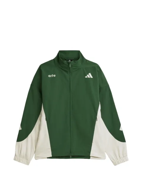 adidas x Arte Antwerp logo-embroidered full-zip sweatshirt Green KV4020