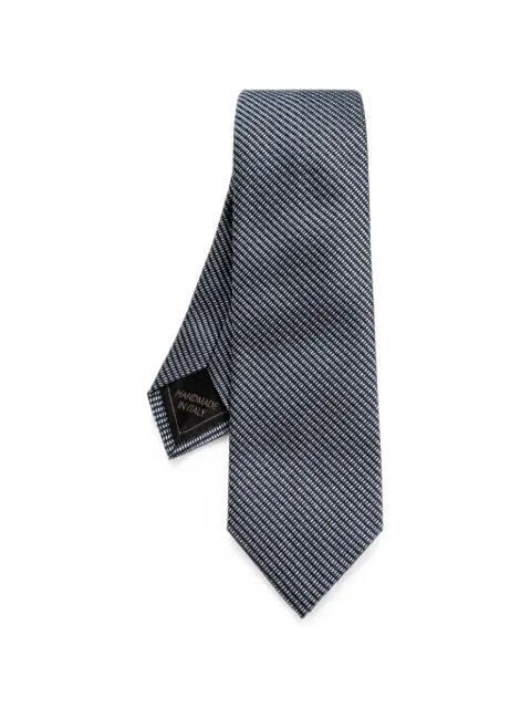 Brioni patterned silk tie Blue O61A00OE433
