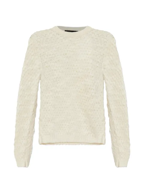 Fabiana Filippi sequin-embellished open-knit sweater Neutrals MAD226F477M3690000