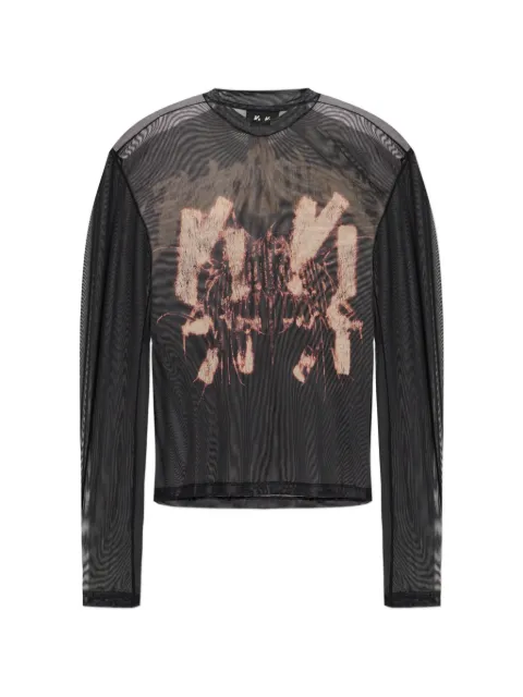 44 LABEL GROUP graphic-print long-sleeve T-shirt Black B0030606FA672