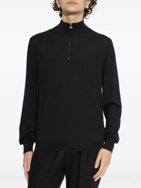 Kiton half-zip turtleneck sweater Black UMK1372K500A0