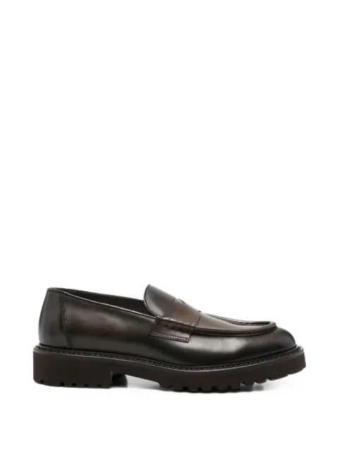 Doucal's chunky-sole penny loafers Brown DU3348PHILUF159TV23