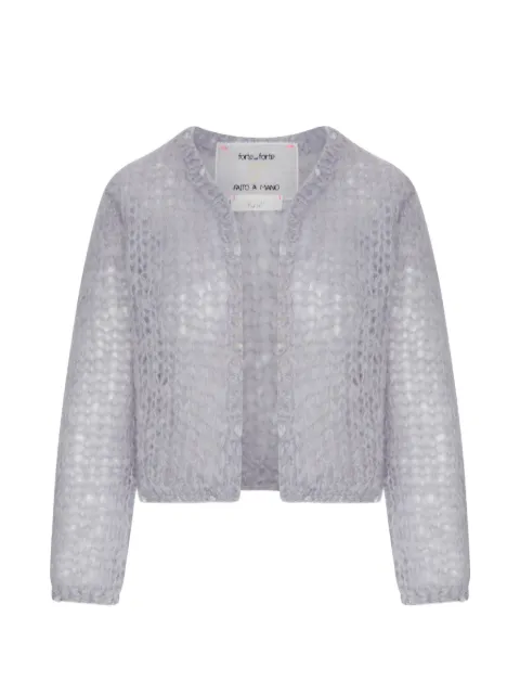 Forte Forte open-knit cardigan Grey 15457