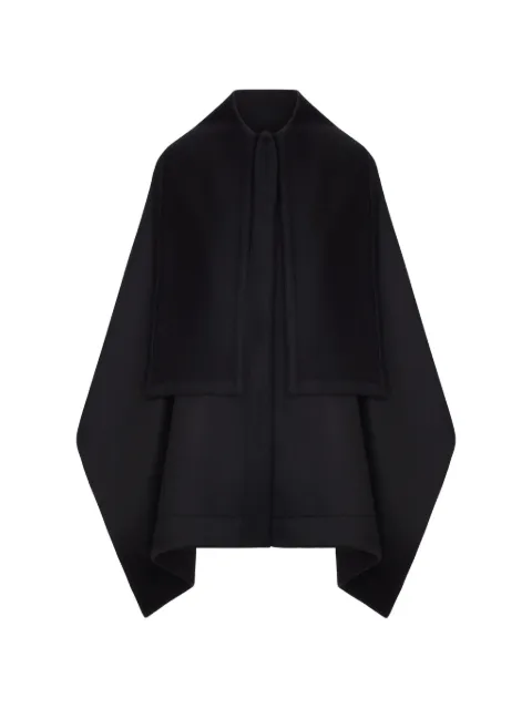 Giorgio Armani layered wool cape coat Black GW004425TE2