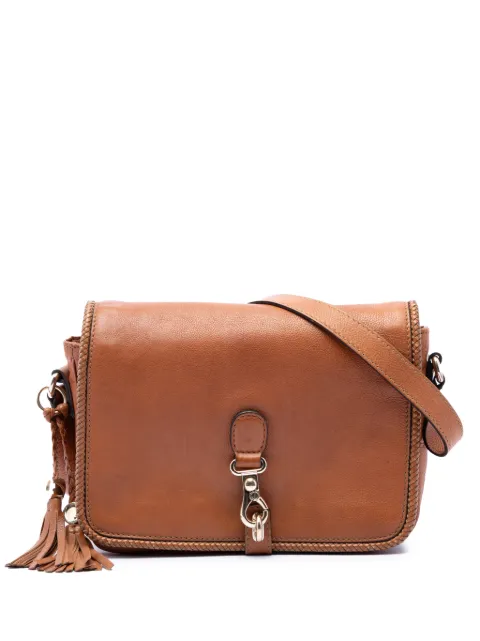 Gucci Pre-Owned 2016-2026 Calfskin Marrakech crossbody bag Brown NMG4HMY3IH5WN3DW