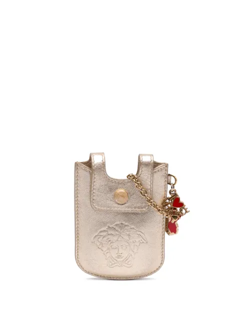 Versace Pre-Owned 2000-2026 Metallic Leather La Medusa Chain Lipstick Holder Gold JA1EQ69G5OB7YUDJ