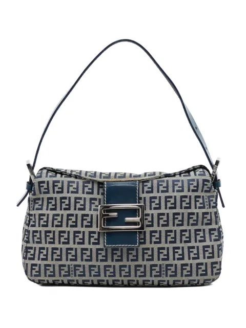 Fendi Pre-Owned 2000-2010 Zucchino Double Flap Slhoulder Bag shoulder bag Grey I5ENHUIJD60MLFXM