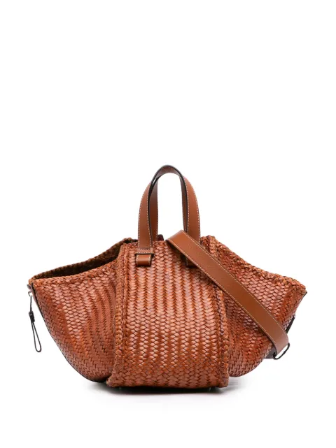Loewe Pre-Owned 2019 Medium Woven Calfskin Hammock satchel Brown GV75H6V47BBS24QB