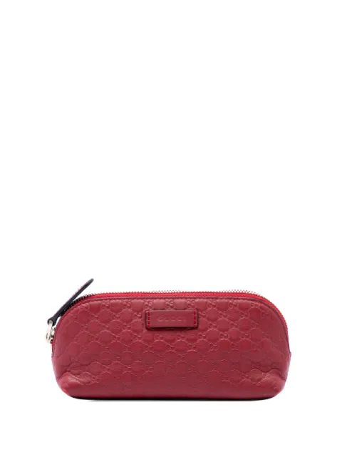 Gucci Pre-Owned 2000-2015 Microguccissima Cosmetic pouch Red APQAPKQR63PE3RUT