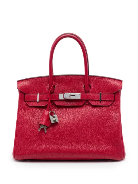 Hermès Pre-Owned 2011 Clemence Birkin Retourne 30 handbag Red 8WPPJ6CR1MDGFBRE