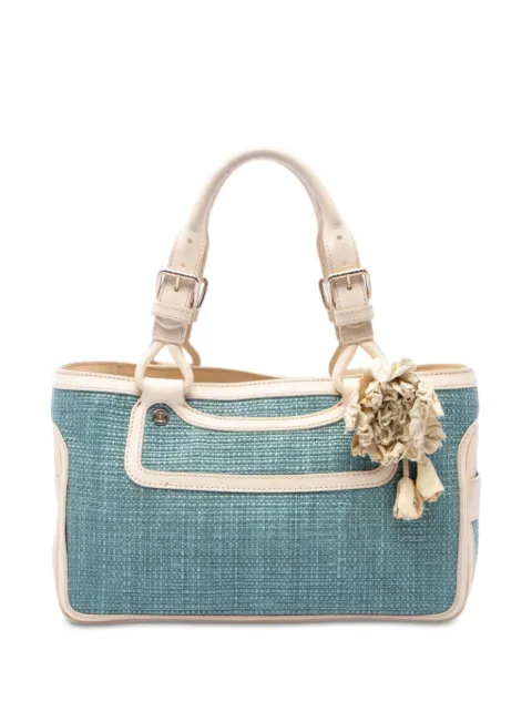 Celine Pre-Owned 2000-2026 Raffia Boogie handbag Blue 3T2AR8LPB4DR9V2E