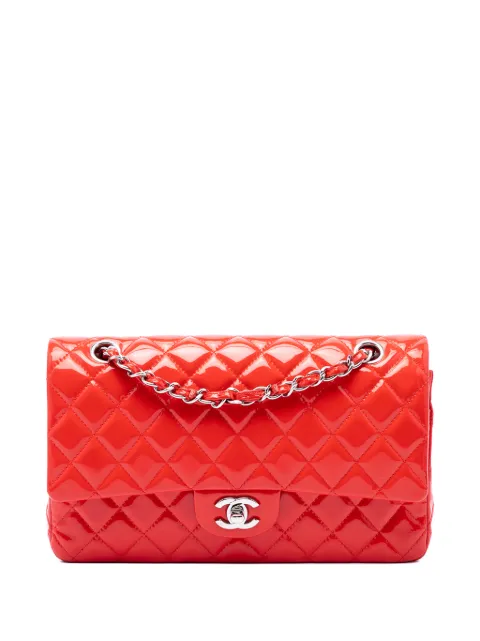CHANEL Pre-Owned 2014 Medium Classic Patent Double Flap shoulder bag Red 1A9J9HXPZ3V6FC1W